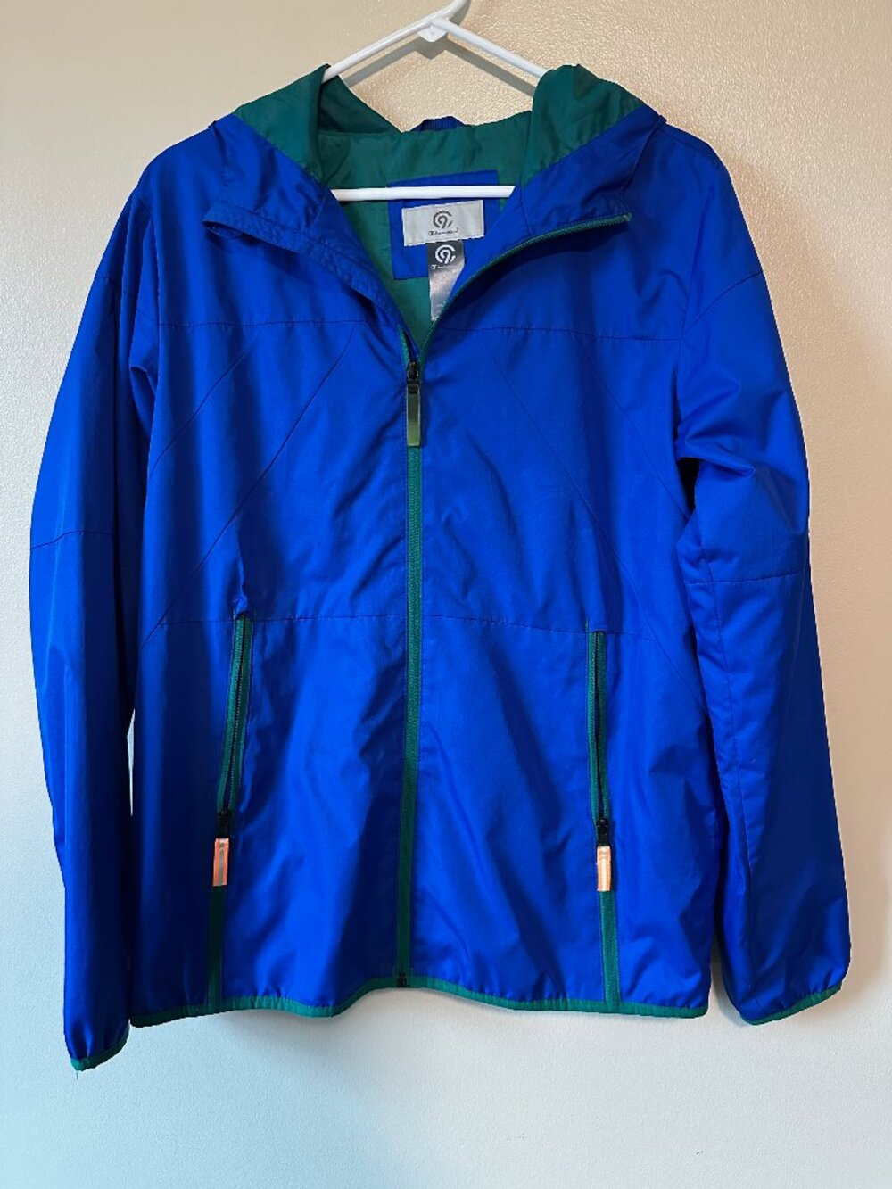 Champion boys hooded windbreaker with reflective trim